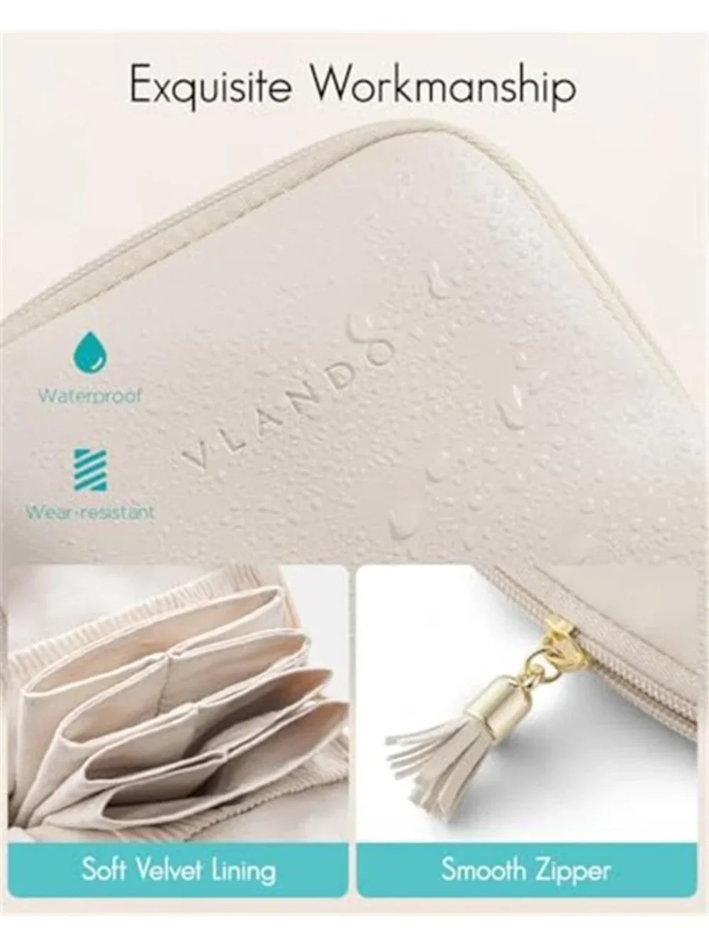 Travel Jewelry Case Organizer Portable Faux Leather Storage Box Necklace Holder-